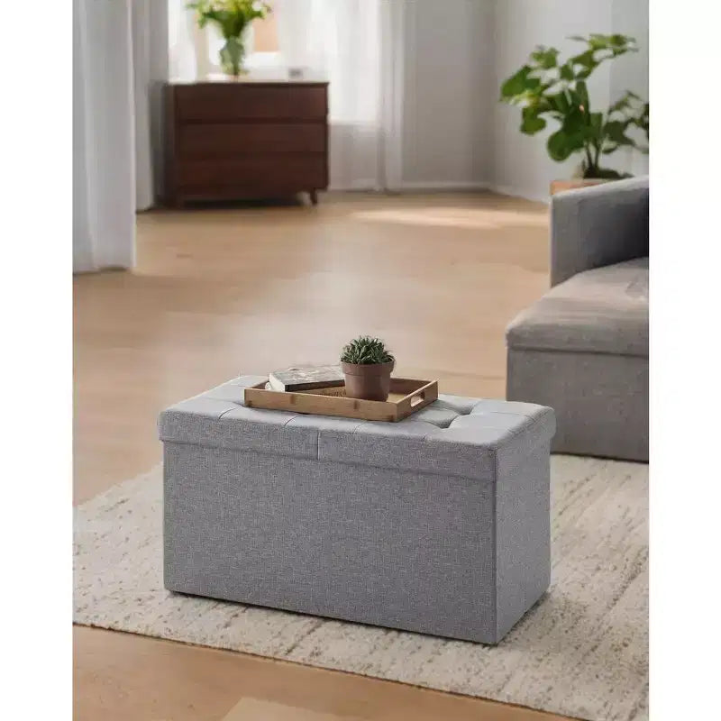 30 Storage Ottoman Bench, Ottoman with Storage, Ottoman Bench, Hold up to 660lb for Living Room