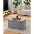 30 Storage Ottoman Bench, Ottoman with Storage, Ottoman Bench, Hold up to 660lb for Living Room