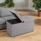 30 Storage Ottoman Bench, Ottoman with Storage, Ottoman Bench, Hold up to 660lb for Living Room