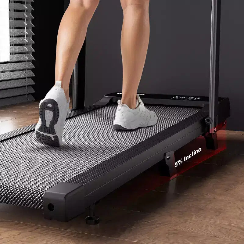 DeerRun A6 Plus 2026 New 2-in-1 Folding Treadmill with 5% Incline, Bluetooth & Remote Control