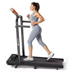 DeerRun A6 Plus 2026 New 2-in-1 Folding Treadmill with 5% Incline, Bluetooth & Remote Control