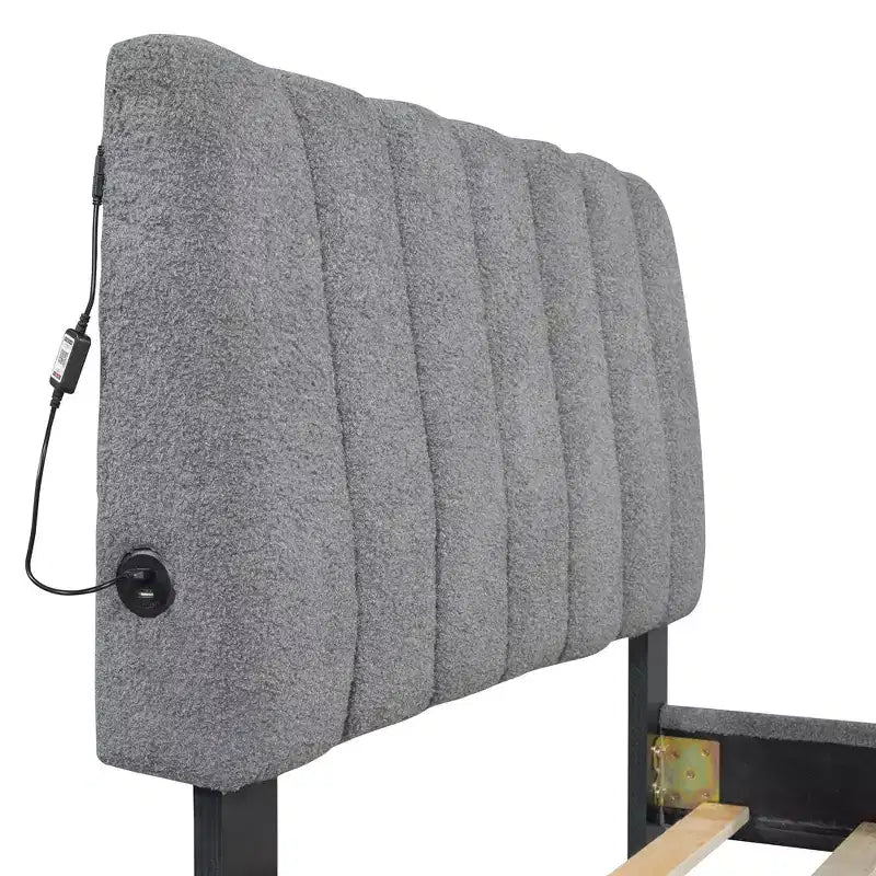 Twin Trundle Upholstered Platform Bed - Space-Saving Design