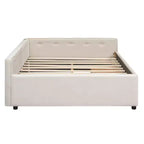 Whisen Elegant Design Queen Size Upholstered Platform Bed with USB Ports