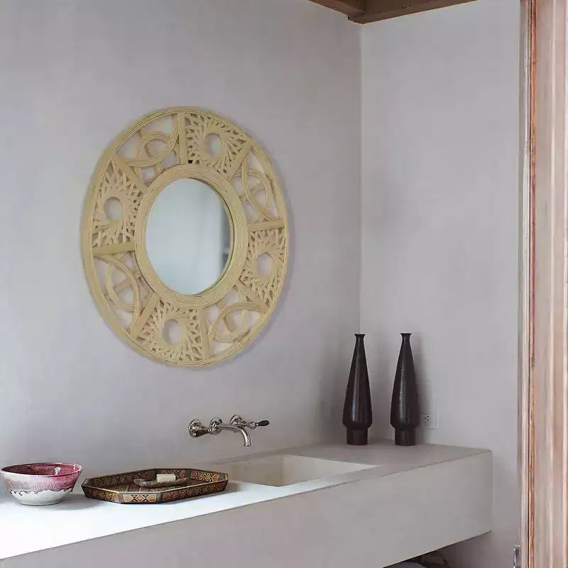 Modern Decorative Round Hanging Wall Mirror Elegant and Contemporary Design