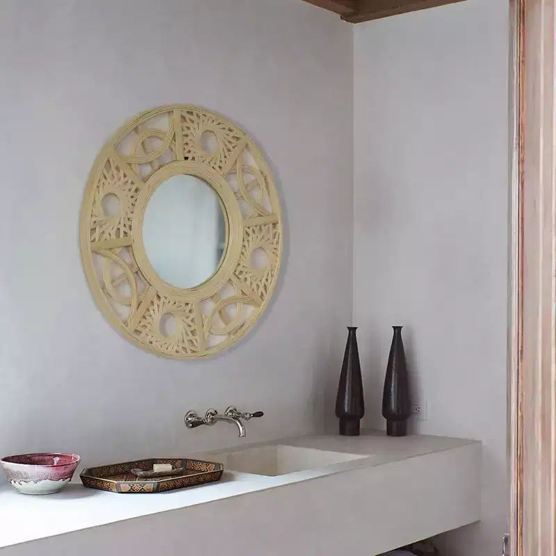 Modern Decorative Round Hanging Wall Mirror Elegant and Contemporary Design