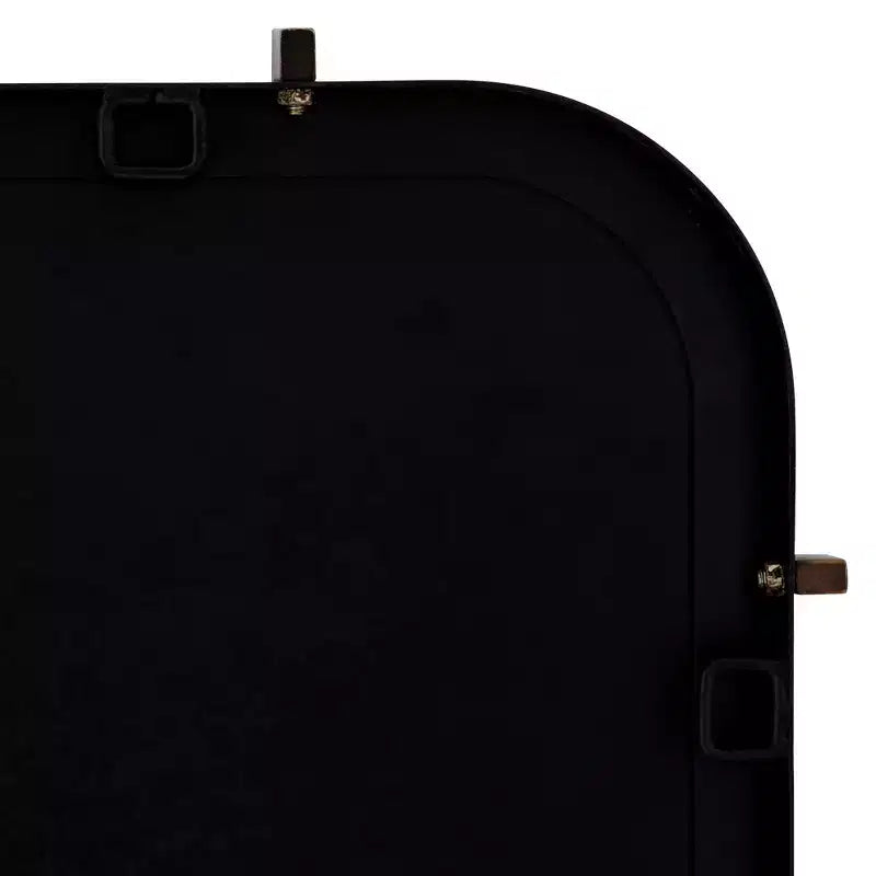 Specchio da parete Uttermost Radius 24 x 38 nero con bordo arrotondato