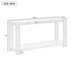 Distinctive Features of a Minimalist Console Table with Bottom Shelf and Four Legs, Suitable for Entryway, Hallway, Living Room, Foyer, Corridor