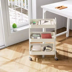 JIONJOY Carrello di servizio a 3 livelli, carrello portaoggetti mobile in metallo premium con ruote bloccabili, organizer definitivo per ogni stanza della casa
