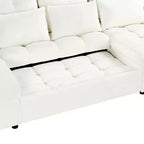 Whisen 110 Divano moderno a U di grandi dimensioni, divano sezionale versatile con chaise longue e porte USB