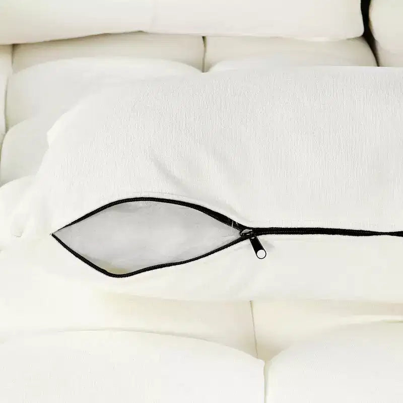 Whisen 110 Divano moderno a U di grandi dimensioni, divano sezionale versatile con chaise longue e porte USB