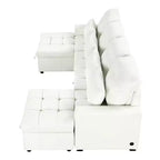 Whisen 110 Divano moderno a U di grandi dimensioni, divano sezionale versatile con chaise longue e porte USB