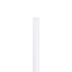LeisureMod Bristol Set Sala da Pranzo 5 Pezzi Tavolo Rotondo, 4 Sedie da Pranzo in Plastica Gambe Bianche