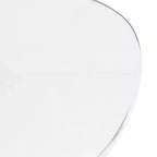 LeisureMod Bristol Set Sala da Pranzo 5 Pezzi Tavolo Rotondo, 4 Sedie da Pranzo in Plastica Gambe Bianche