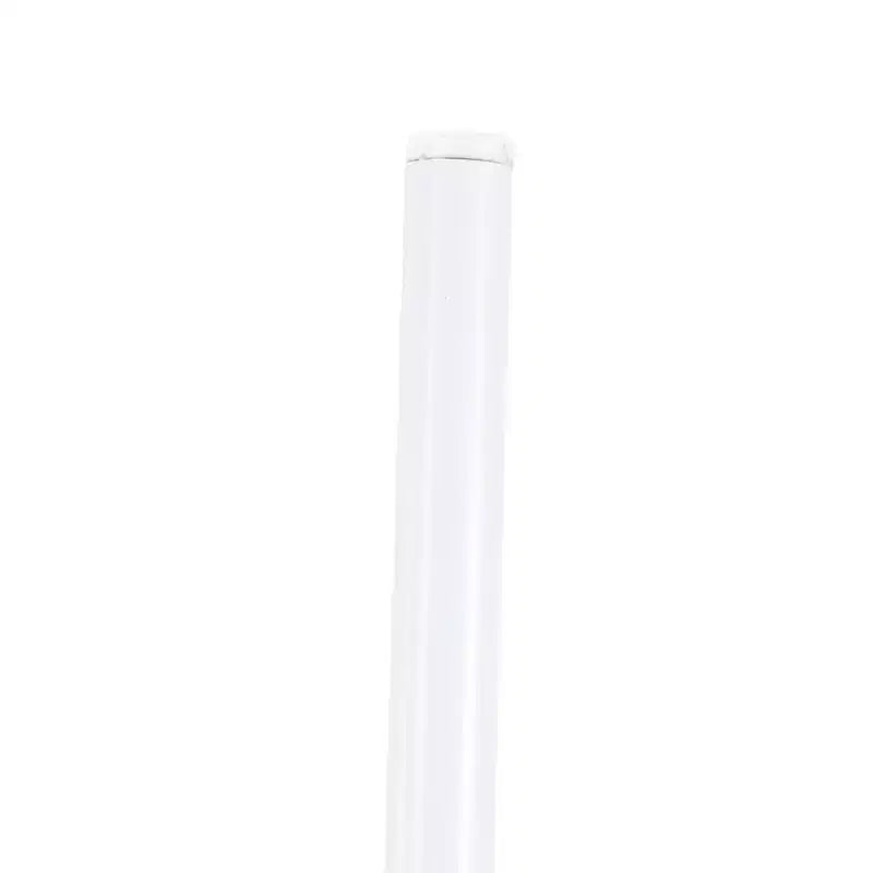 LeisureMod Bristol Set Sala da Pranzo 5 Pezzi Tavolo Rotondo, 4 Sedie da Pranzo in Plastica Gambe Bianche