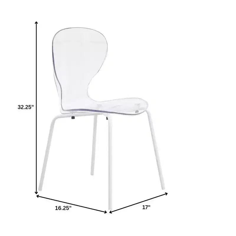 LeisureMod Bristol Set Sala da Pranzo 5 Pezzi Tavolo Rotondo, 4 Sedie da Pranzo in Plastica Gambe Bianche