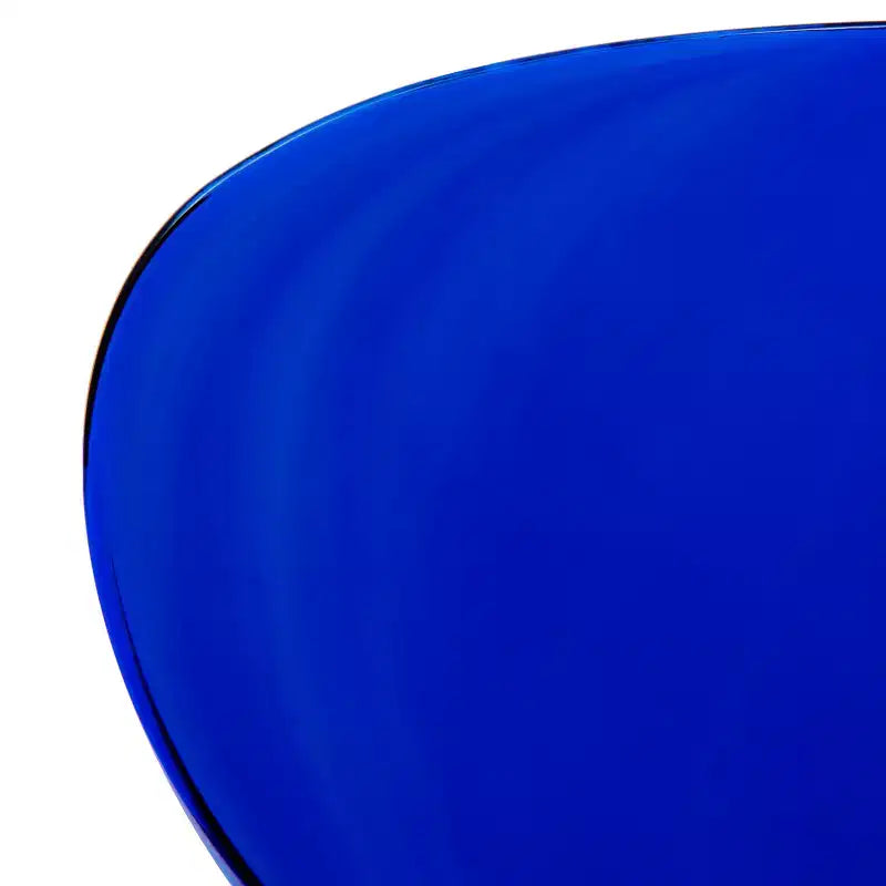 LeisureMod Bristol Set Sala da Pranzo 5 Pezzi Tavolo Rotondo, 4 Sedie da Pranzo in Plastica Gambe Bianche