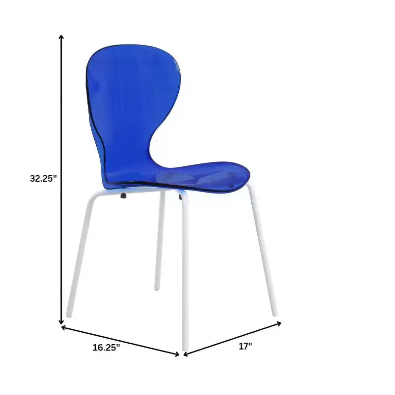 LeisureMod Bristol Set Sala da Pranzo 5 Pezzi Tavolo Rotondo, 4 Sedie da Pranzo in Plastica Gambe Bianche