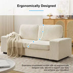 Mjkone 71 Loveseat Sofa Couch, Corduroy Couch for Small Spaces