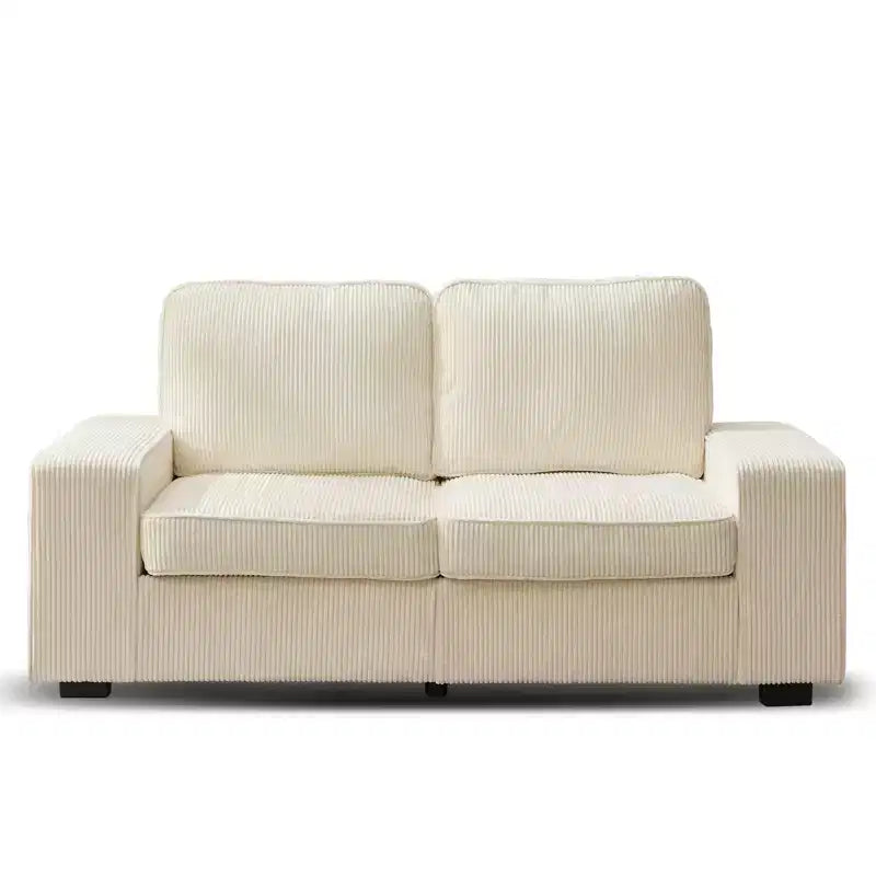 Mjkone 71 Loveseat Sofa Couch, Corduroy Couch for Small Spaces