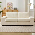 Mjkone 71 Loveseat Sofa Couch, Corduroy Couch for Small Spaces