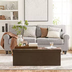 Storage Ottoman Bench, 15 x 43 x 15 Inches, End of Bed Bench, Storage Chest, for Living Room, Bedroom, Entryway