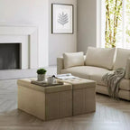 Storage Ottoman Bench, 15 x 43 x 15 Inches, End of Bed Bench, Storage Chest, for Living Room, Bedroom, Entryway
