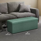 Storage Ottoman Bench, 15 x 43 x 15 Inches, End of Bed Bench, Storage Chest, for Living Room, Bedroom, Entryway