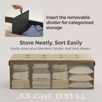 Storage Ottoman Bench, 15 x 43 x 15 Inches, End of Bed Bench, Storage Chest, for Living Room, Bedroom, Entryway