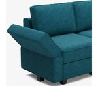 Belffin Modular Terry Sleeper Sofa with Storage Seat (9 Seats + 7 Sides)
