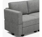 Belffin Modular Terry Sleeper Sofa with Storage Seat (9 Seats + 7 Sides)