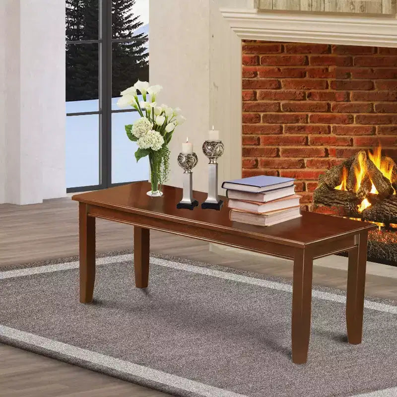HomeStock Dining Bench with Wooden Seat