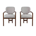 Christopher Knight Home Edge Modern Rubberwood Upholstered Dining Chairs (Set of 2)