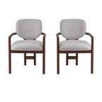 Christopher Knight Home Edge Modern Rubberwood Upholstered Dining Chairs (Set of 2)