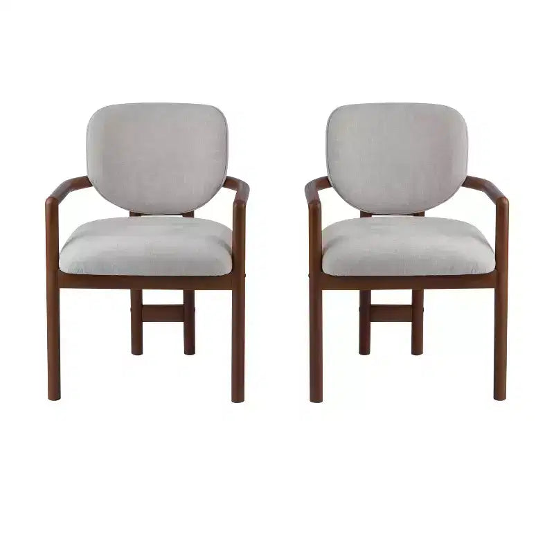 Christopher Knight Home Edge Modern Rubberwood Upholstered Dining Chairs (Set of 2)