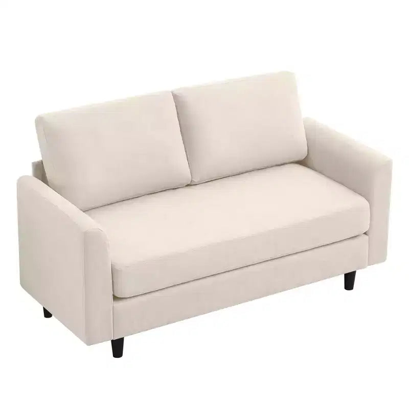 Hyleory Cozy Comfort Loveseat for Living Room, Small Space, Office, Apartment, Breathable Soft Fabric Sofa