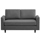 Hyleory Cozy Comfort Loveseat for Living Room, Small Space, Office, Apartment, Breathable Soft Fabric Sofa