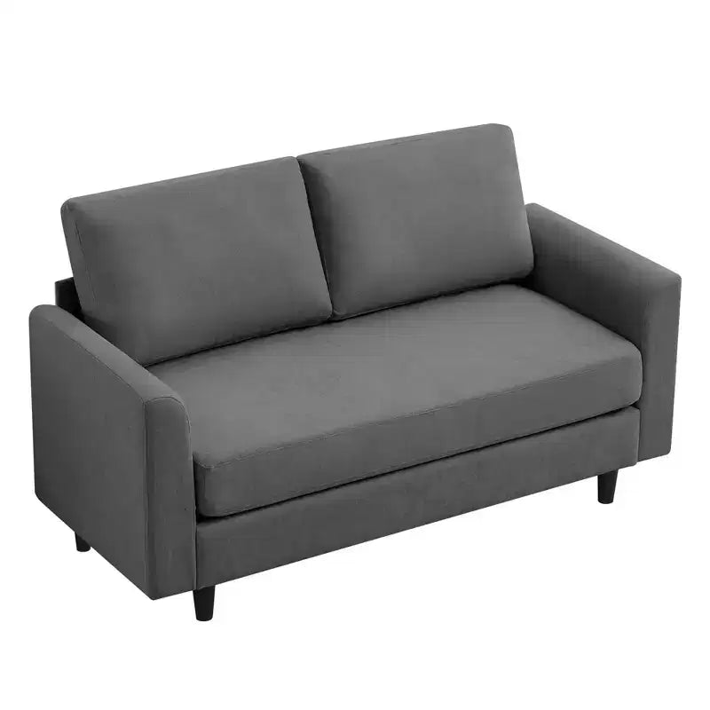 Hyleory Cozy Comfort Loveseat for Living Room, Small Space, Office, Apartment, Breathable Soft Fabric Sofa
