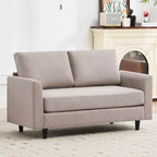 Hyleory Cozy Comfort Loveseat for Living Room, Small Space, Office, Apartment, Breathable Soft Fabric Sofa