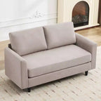Hyleory Cozy Comfort Loveseat for Living Room, Small Space, Office, Apartment, Breathable Soft Fabric Sofa