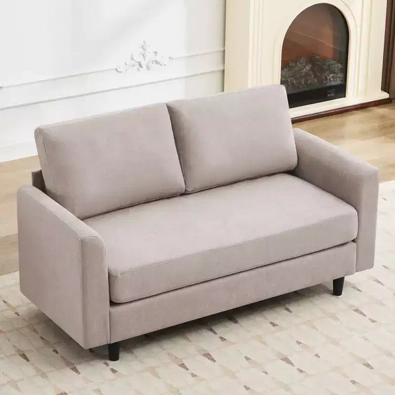Hyleory Cozy Comfort Loveseat for Living Room, Small Space, Office, Apartment, Breathable Soft Fabric Sofa