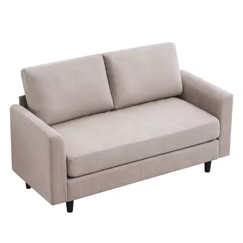 Hyleory Cozy Comfort Loveseat for Living Room, Small Space, Office, Apartment, Breathable Soft Fabric Sofa