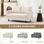 Hyleory Cozy Comfort Loveseat for Living Room, Small Space, Office, Apartment, Breathable Soft Fabric Sofa