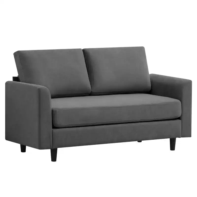Hyleory Cozy Comfort Loveseat for Living Room, Small Space, Office, Apartment, Breathable Soft Fabric Sofa