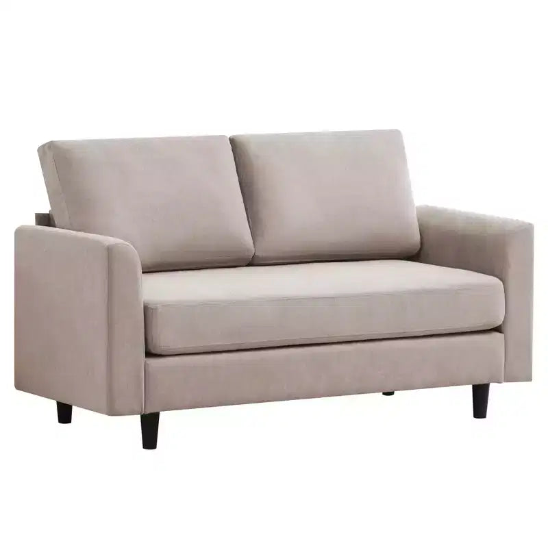 Hyleory Cozy Comfort Loveseat for Living Room, Small Space, Office, Apartment, Breathable Soft Fabric Sofa