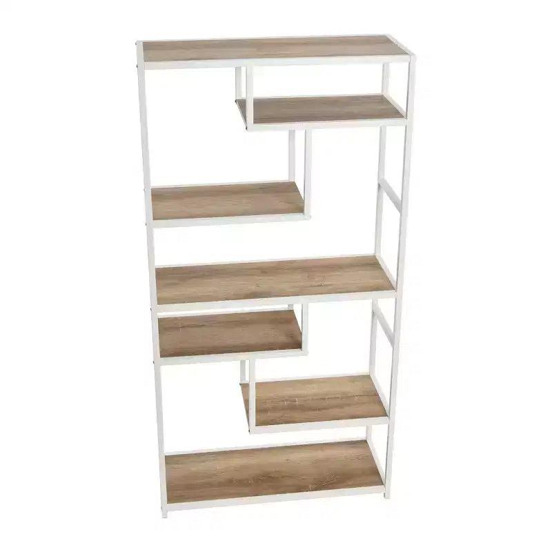 Household Essentials Jamestown Tall 6 Shelf Open Storage Bookshelf