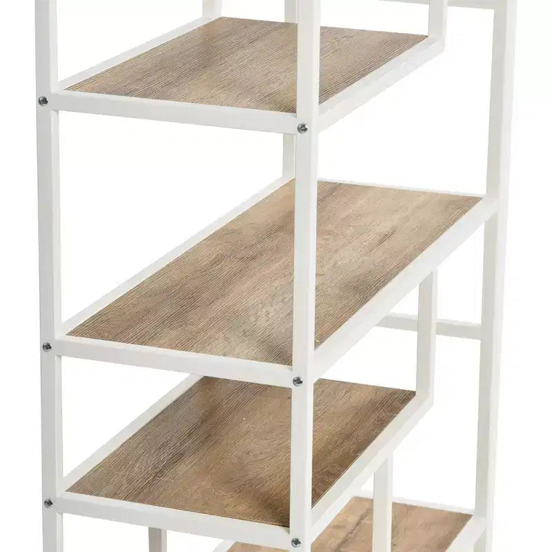 Household Essentials Jamestown Tall 6 Shelf Open Storage Bookshelf