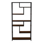Household Essentials Jamestown Tall 6 Shelf Open Storage Bookshelf