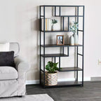 Household Essentials Jamestown Tall 6 Shelf Open Storage Bookshelf