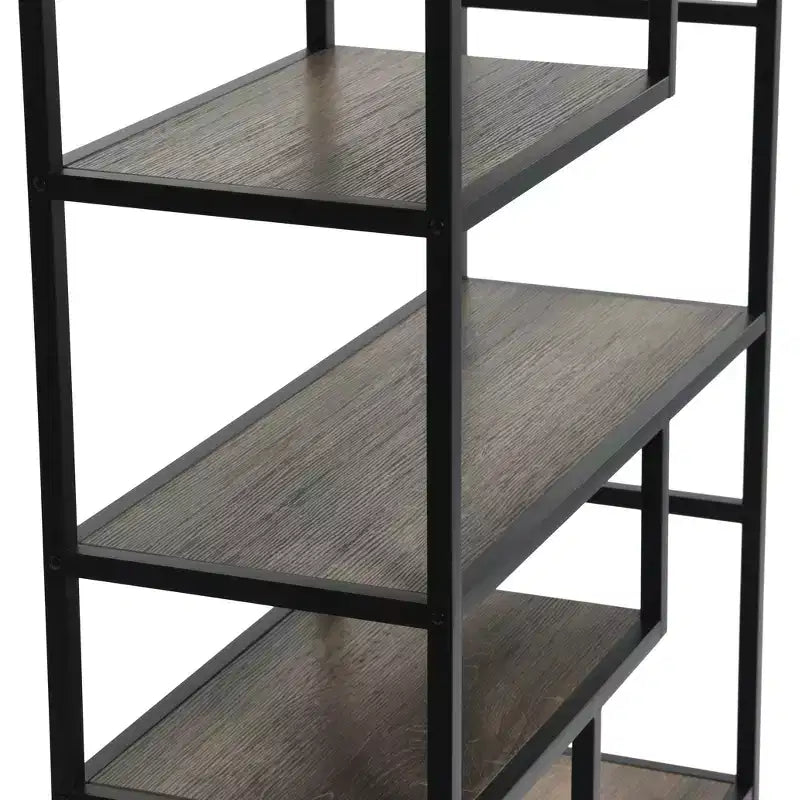 Household Essentials Jamestown Tall 6 Shelf Open Storage Bookshelf