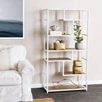 Household Essentials Jamestown Tall 6 Shelf Open Storage Bookshelf